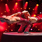 Two people performing